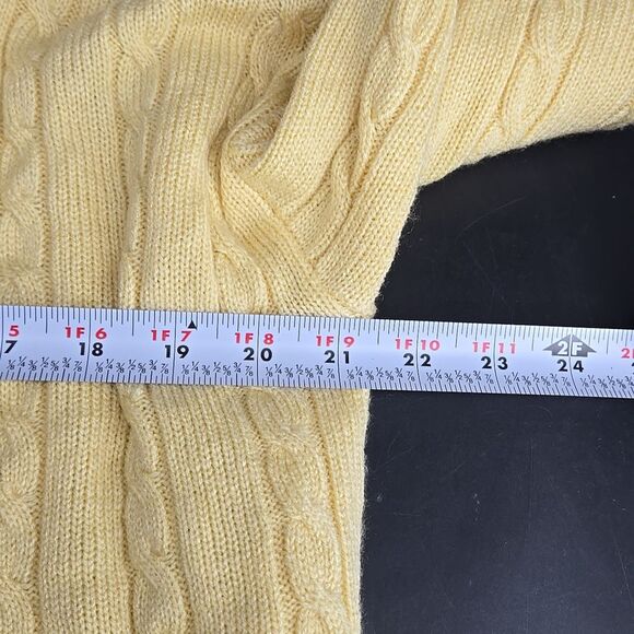Vintage Cable Knit Cardigan Sweater  Button-front Diane Von Furstenberg Large - Picture 7 of 7
